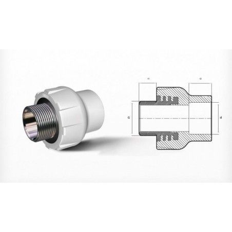 CONECTOR PPR 32 1" FE