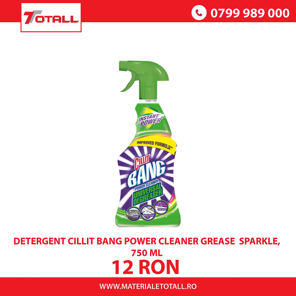 Detergent Cillit Bang Power Cleaner Grease & Sparkle, 750 ml