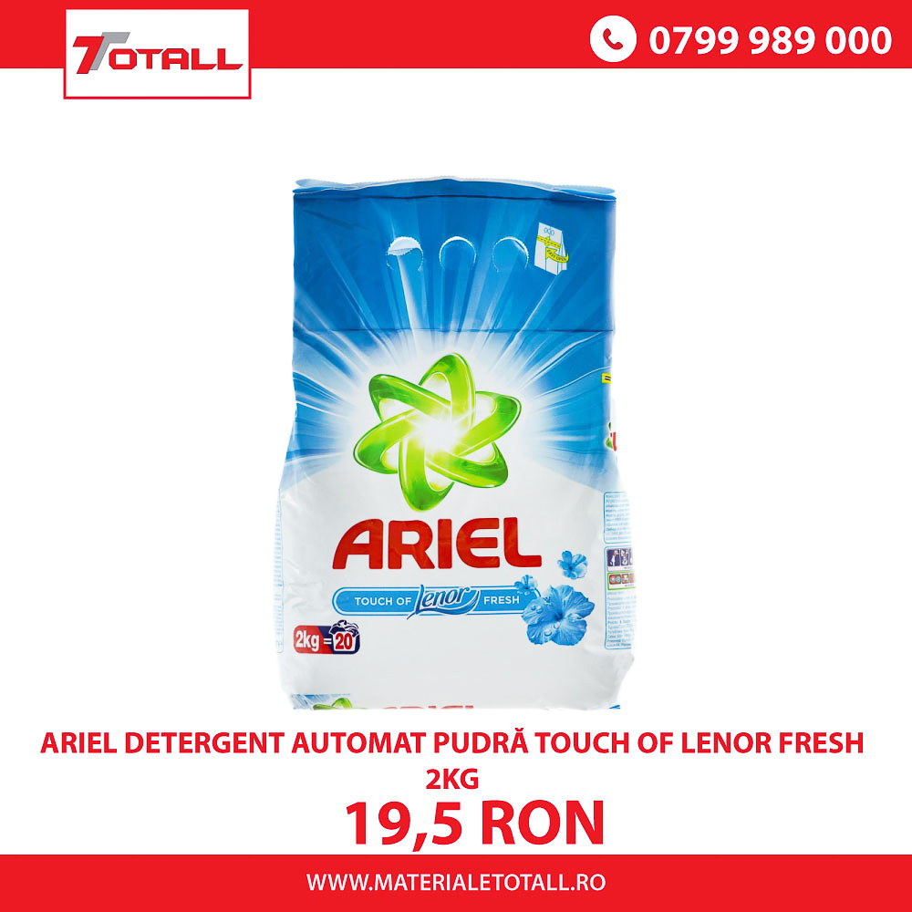 Ariel detergent automat pudră Touch of Lenor Fresh 2kg