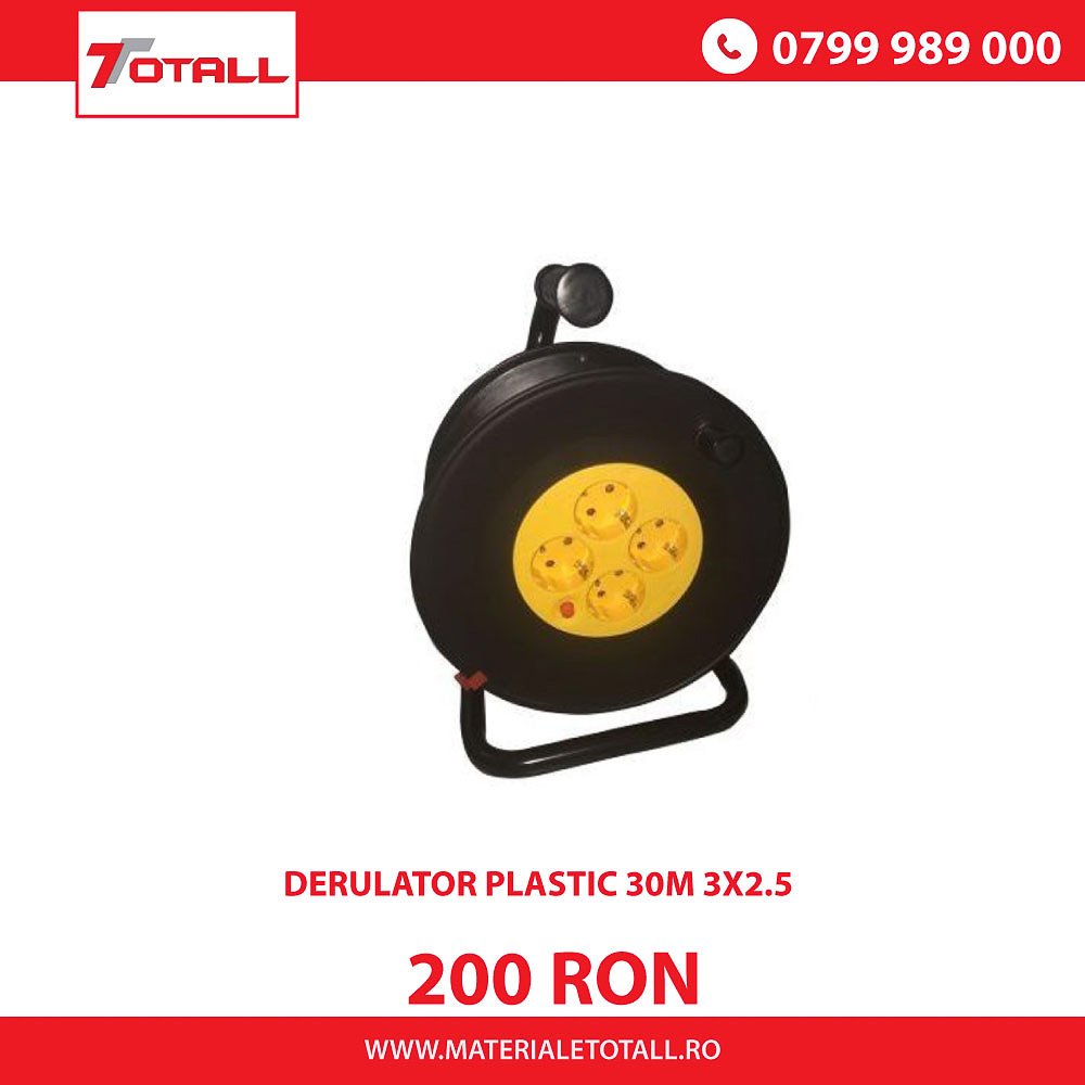 DERULATOR PLASTIC 30M 3X2.5