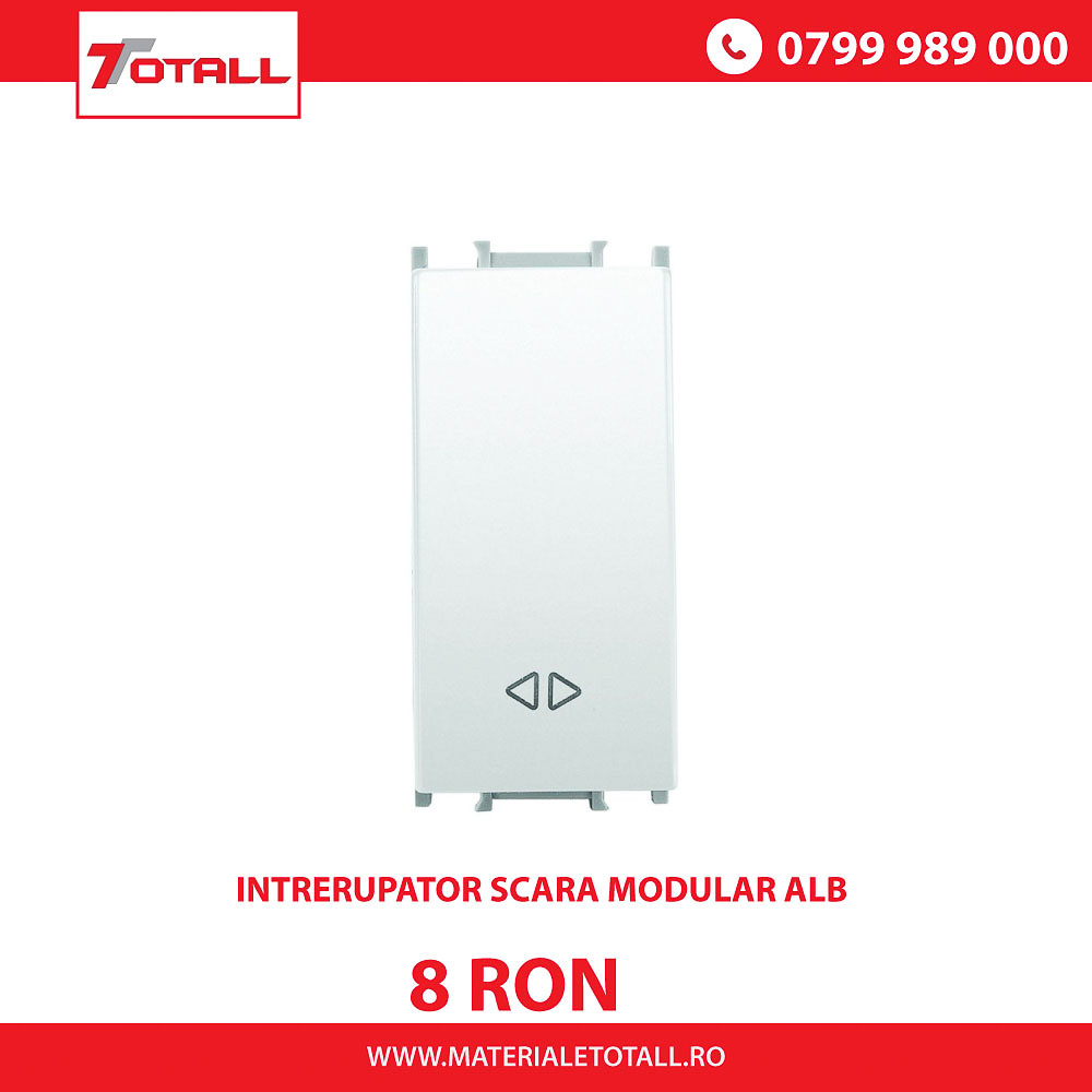 INTRERUPATOR MODULAR CAP SCARA ALB, THEA