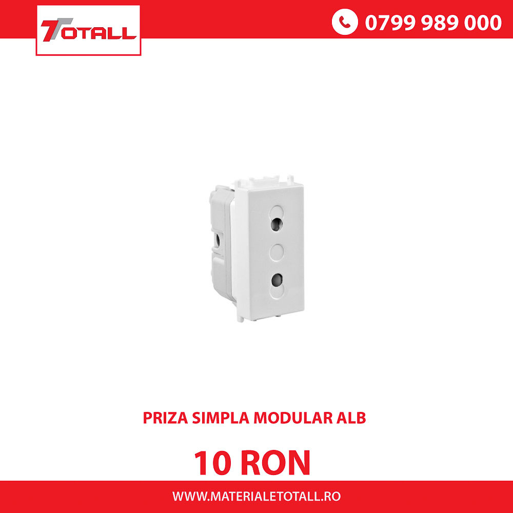 PRIZA MODULARA SIMPLA ALBA, THEA