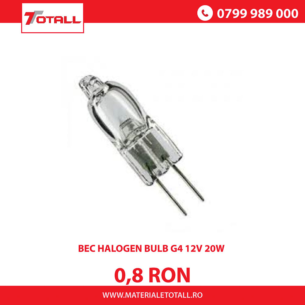 Bec halogen bulb G4 12v 10w