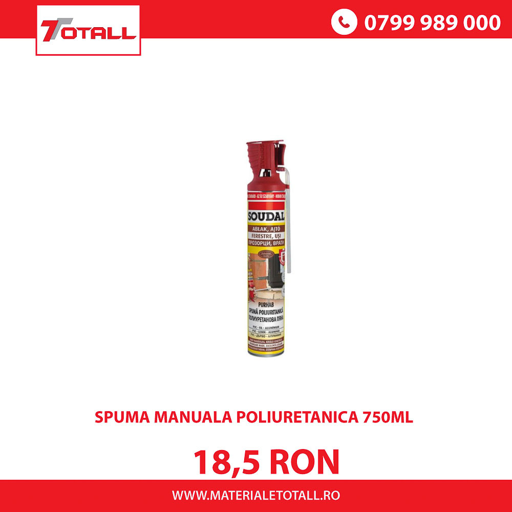 Spuma poliuretanica manuala Rino 650ml
