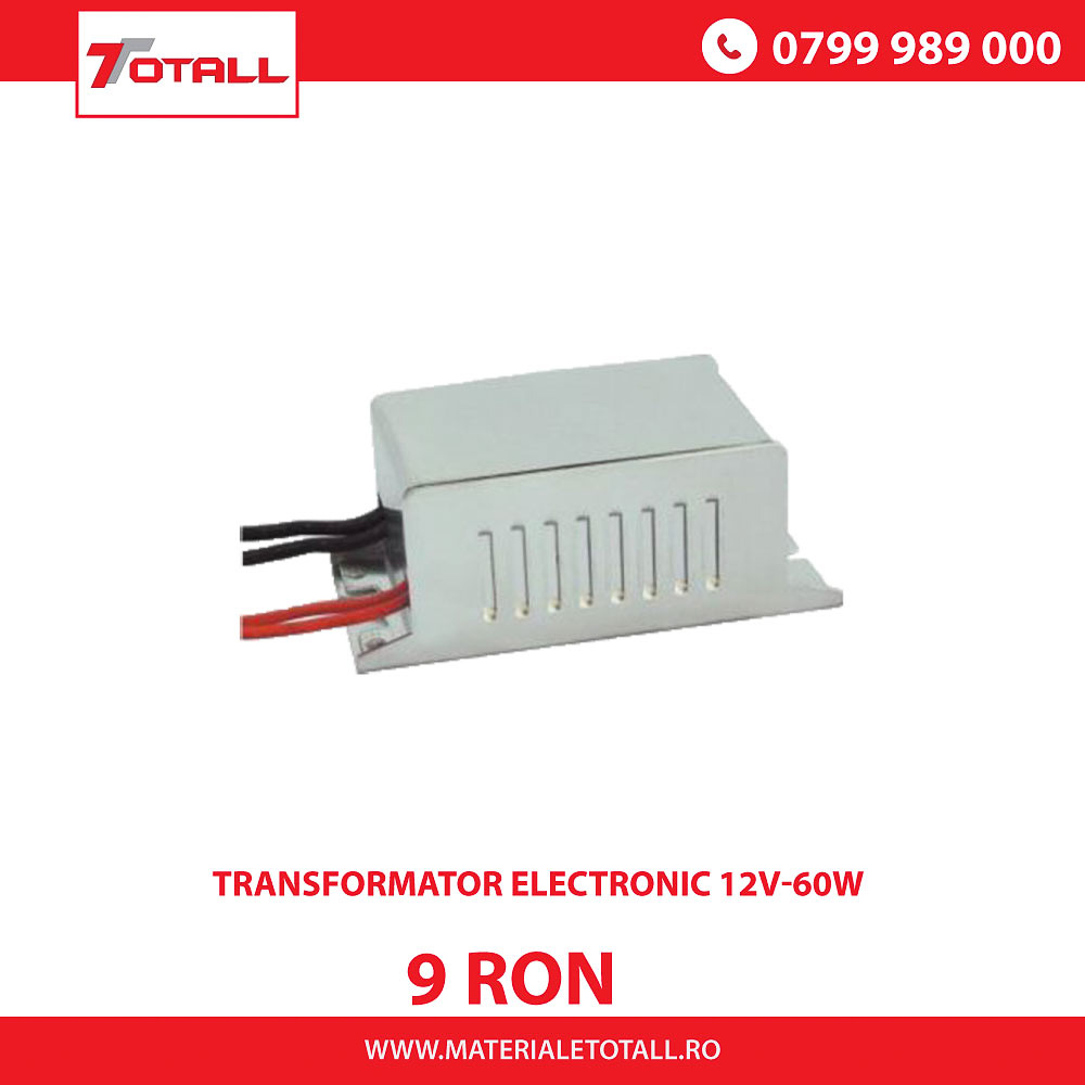 TRANSFORMATOR ELECTRONIC 12V-60W