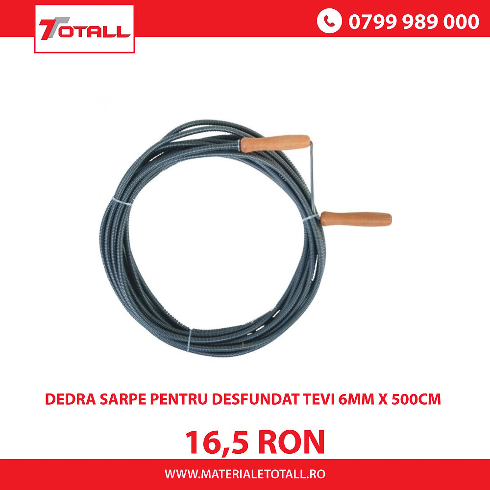 DEDRA SARPE PENTRU DESFUNDAT TEVI 6mm x 500cm