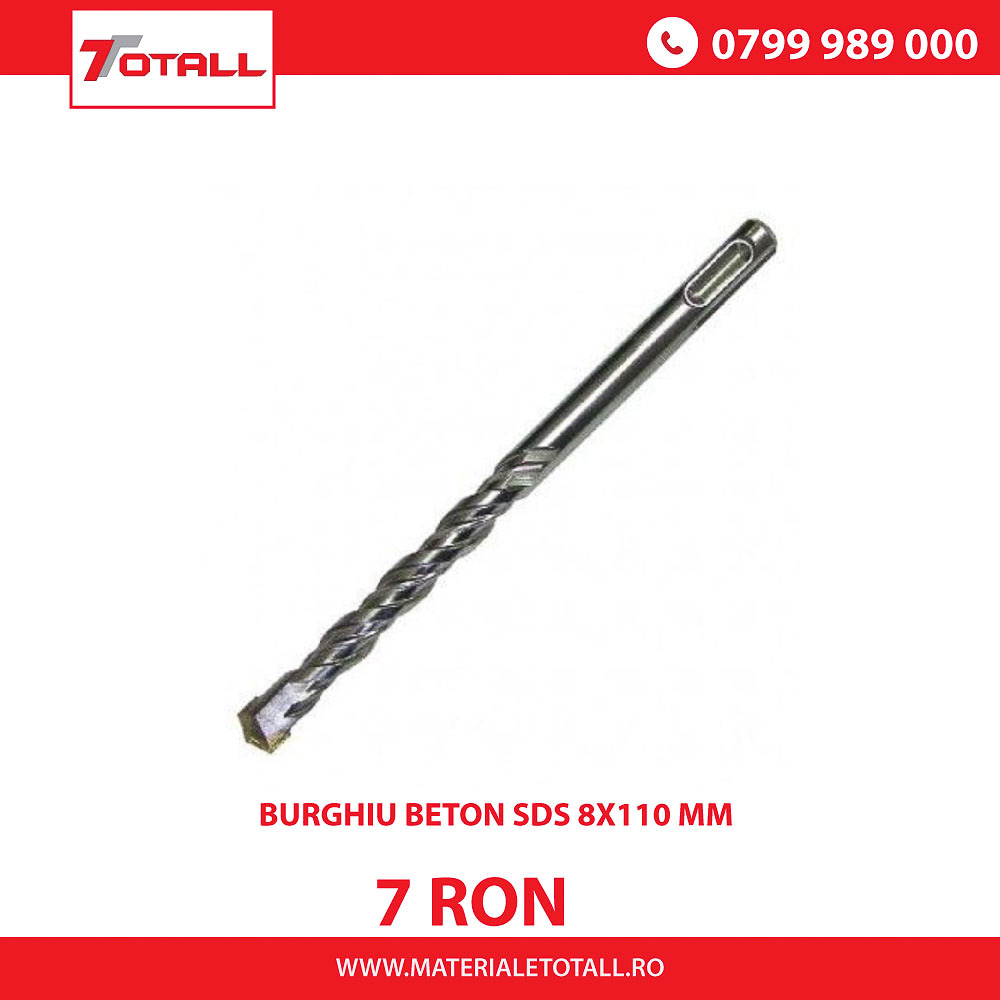 BURGHIU BETON SDS 8X110 mm